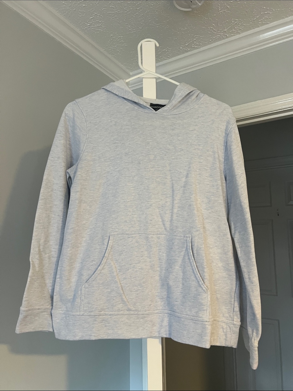 Classic Light bluish/ white Women's Hoodie with Kangaroo Pocket